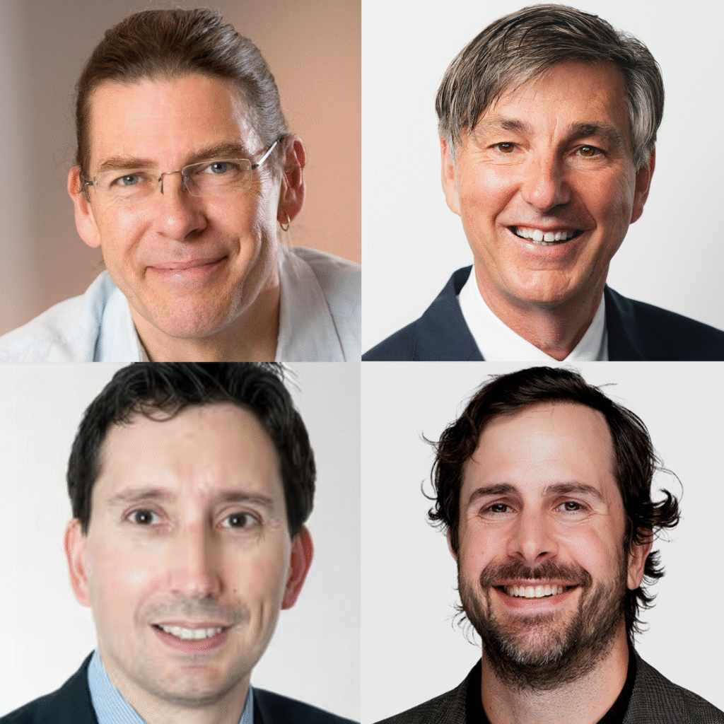 Alex van Someren, Don Mattrick, Nathan Medlock, and Ashton Scordo